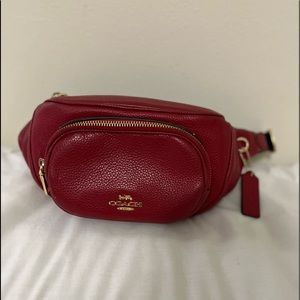 Leather Coach Waist Bag